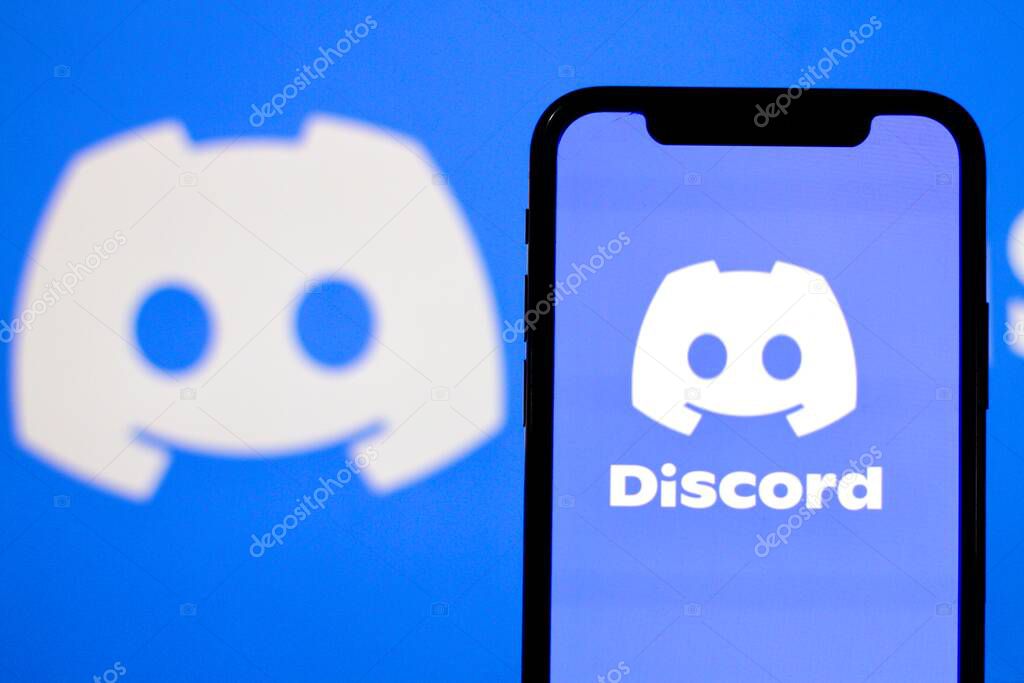 In this photo illustration,the logo of Discord,is displayed on a smartphone.indonesia - June 27th 2024.