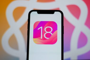 Elma uygulaması amblemini akıllı telefon ekranlı kapat