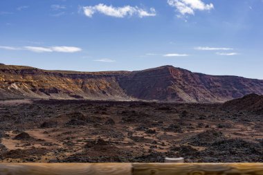 Teide yanardağının panoramik görüntüsü ve... Tenerife Kanarya Adaları İspanya. Yüksek kalite fotoğraf