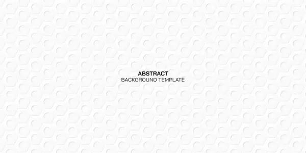 抽象エンボス六角紙カットスタイルベクターイラスト背景 ホワイトハニカムパターンの背景 金属ナットパターン3D背景 — ストックベクタ