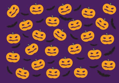 Cadılar Bayramı elemanları vektör arkaplanı