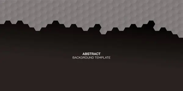 Abstract Honeycombs Bee Hive Blank Space Black Background Vector Illustration — стоковый вектор