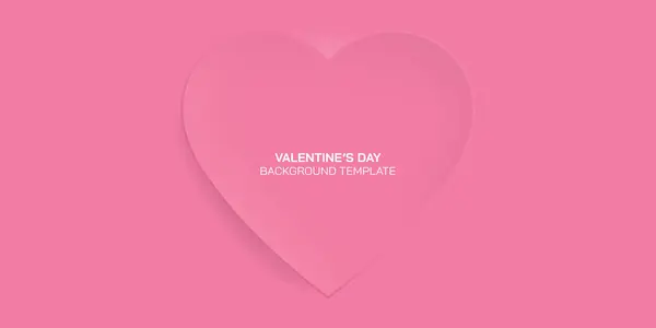 Heart Shape Sheet Paper Cut Style Pink Background Cosmetic Product — Image vectorielle