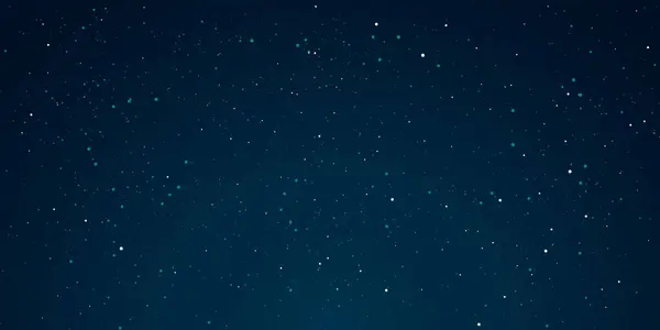Csillagos Világegyetemi Háttérrel Gyönyörű Kék Éjszakai Hold Vektor Illusztráció — Stock Vector