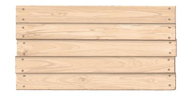 Kesik kereste panolarından yapılmış boş tabela. Pirinç perçinlerle çizilmiş. İsimlik ahşap, beyazlatılmış doku deseni.