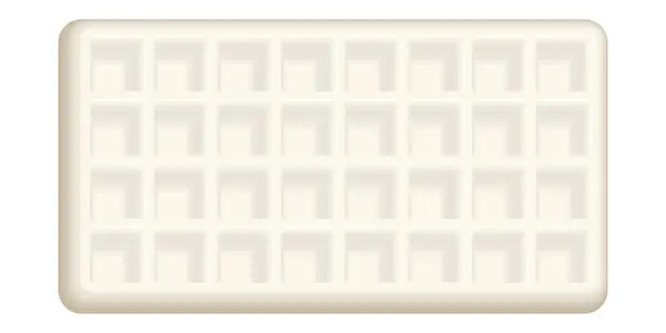 Soyut dikdörtgen waffle desenli hafif krem rengi izole edilmiş grafik çizimi. 