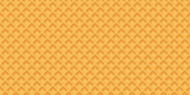 Soyut gofret 3D pürüzsüz desensiz sarı kahverengi renk çizimi. Dondurma külah dokusu dikdörtgen arka plan. Waffle grafik deseni.