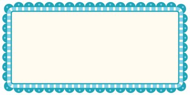 Dikdörtgen çerçevedeki soyut geometrik elementler izole edilmiş grafik çizimi.