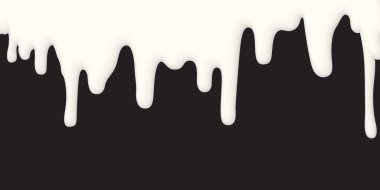 Siyah arkaplandaki taze süt damlası grafik resimlerinde boş alan var.