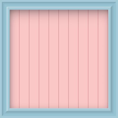 Kereste panellerini, açık mavi çerçeve grafikli pembe renk arkaplanını kes. 