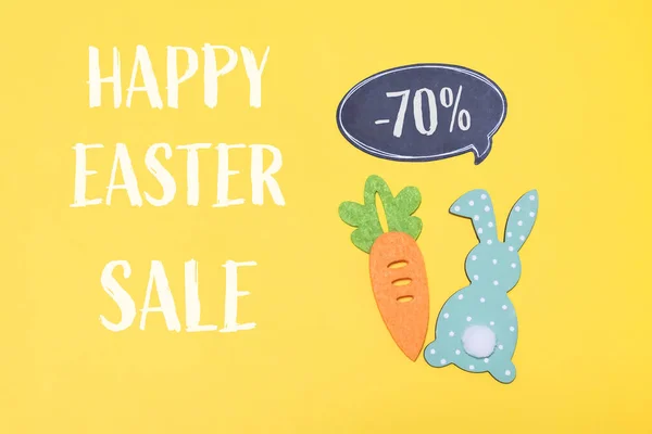Easter weekend sale coupon, voucher, tag on bright background. Total discount. High quality photo