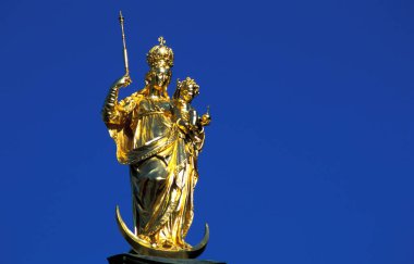 Marienscultz, Marienplatz, Münih, Bavyera, Almanya