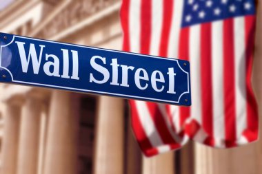 Wall Street tabelası, New York, ABD