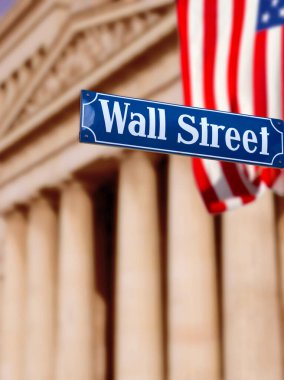 Wall Street tabelası, New York, ABD