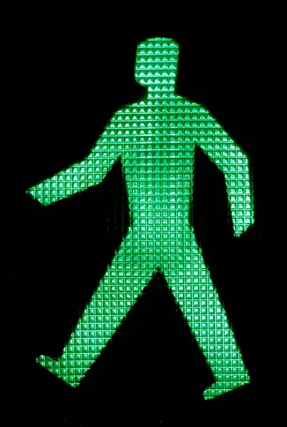 green man at the pedestrian light in Munich, Bavaria, Germany