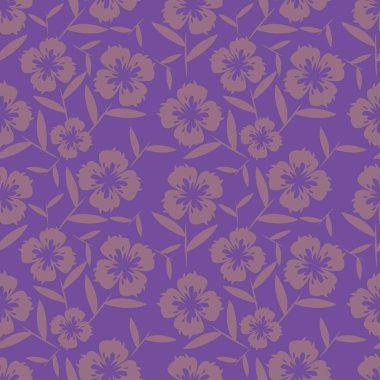 soyut çiçek desenli tekstil tasarımı