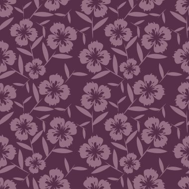 soyut çiçek desenli tekstil tasarımı