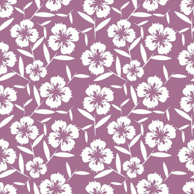 soyut çiçek desenli tekstil tasarımı