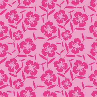 soyut çiçek desenli tekstil tasarımı