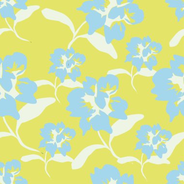 Küçük çiçeklerdeki narin çiçek desenleri. Tekstil, duvar kâğıtları, baskı, paket ve kağıtlar için çiçeksiz arkaplan