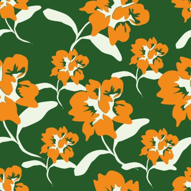 Küçük çiçeklerdeki narin çiçek desenleri. Tekstil, duvar kâğıtları, baskı, paket ve kağıtlar için çiçeksiz arkaplan