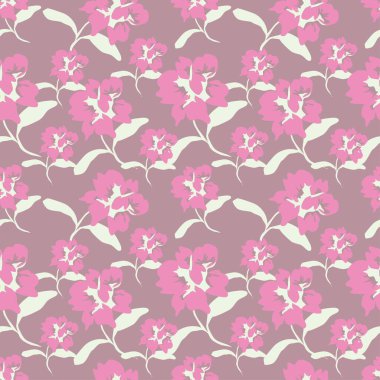 Küçük çiçeklerdeki narin çiçek desenleri. Tekstil, duvar kâğıtları, baskı, paket ve kağıtlar için çiçeksiz arkaplan