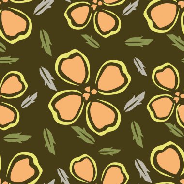 Gül, suluboya ile sorunsuz çiçek desenli. Vektör çizim