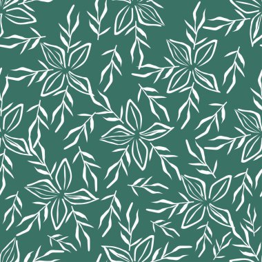 Gül, suluboya ile sorunsuz çiçek desenli. Vektör çizim