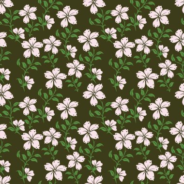 Toplama arka planında kusursuz çiçek deseni