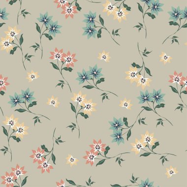 Toplama arka planında kusursuz çiçek deseni