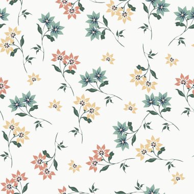 Toplama arka planında kusursuz çiçek deseni