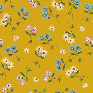 Toplama arka planında kusursuz çiçek deseni