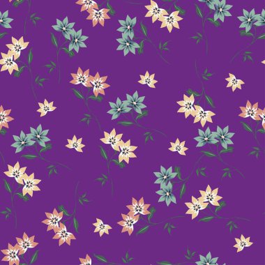 Toplama arka planında kusursuz çiçek deseni