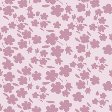 soyut çiçek desenli tekstil tasarımı