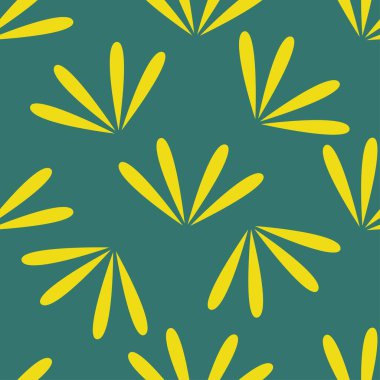 Kahverengi arkaplanda tüm vektör çiçek desenleri