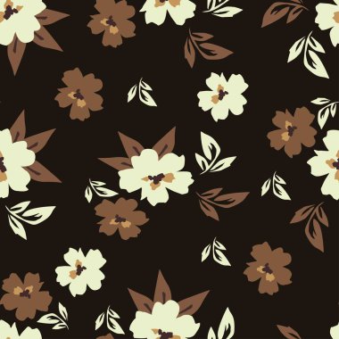 Gül, suluboya ile sorunsuz çiçek desenli. Vektör çizim