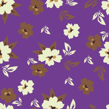 Gül, suluboya ile sorunsuz çiçek desenli. Vektör çizim