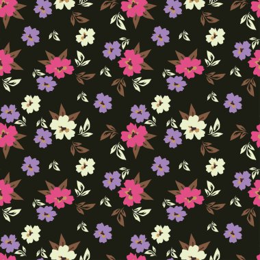 Gül, suluboya ile sorunsuz çiçek desenli. Vektör çizim