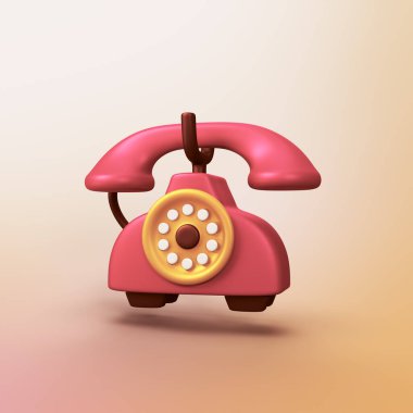 Telefon - 3d biçimlendirilmiş CGI simgesi