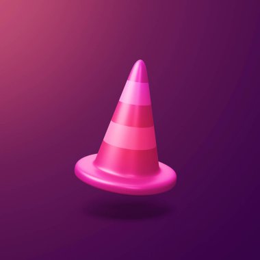 Sokak konisi - 3d biçimlendirilmiş CGI simgesi nesnesi