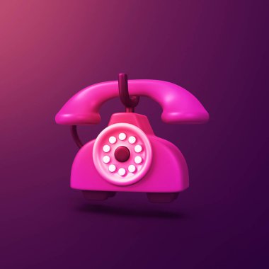 Telefon - 3d biçimlendirilmiş CGI simgesi