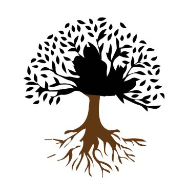 Renklerin zarif yaratıcı ağaç tasarımı