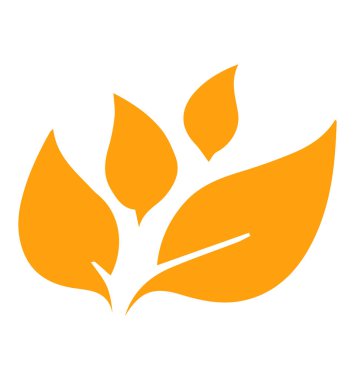 Vektör resminin yaprak logosu