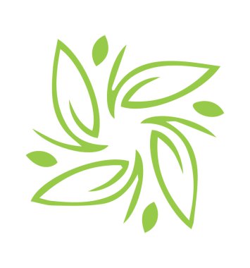 Vektör resminin yaprak logosu