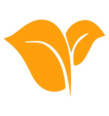 Vektör resminin yaprak logosu