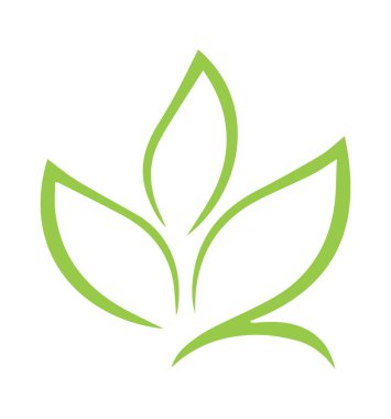 Vektör resminin yaprak logosu
