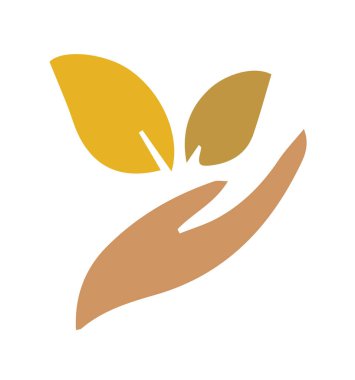Vektör resminin yaprak logosu