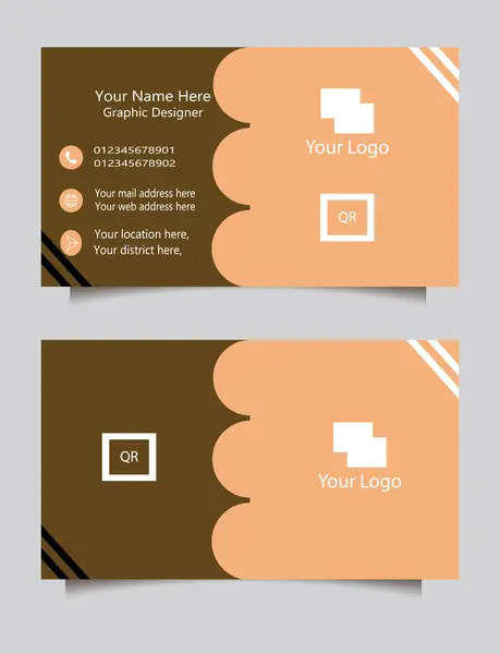 Elegant Corporate Business Card Design — Stock Vector