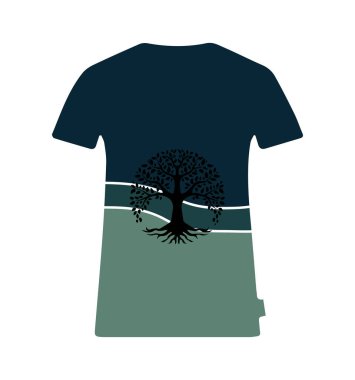 Tişört tasarımının yaratıcı vektörü