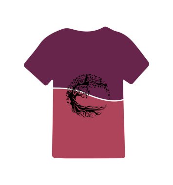 Tişört tasarımının yaratıcı vektörü